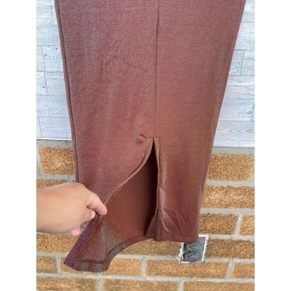 ALIX NYC Shiloh Halter Dress in Iridescent Copper medium - Picture 10 of 12